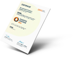 Urkunde zertifiziertes Diabeteszentrum DDG Urkunde zertifiziertes Diabeteszentrum DDG