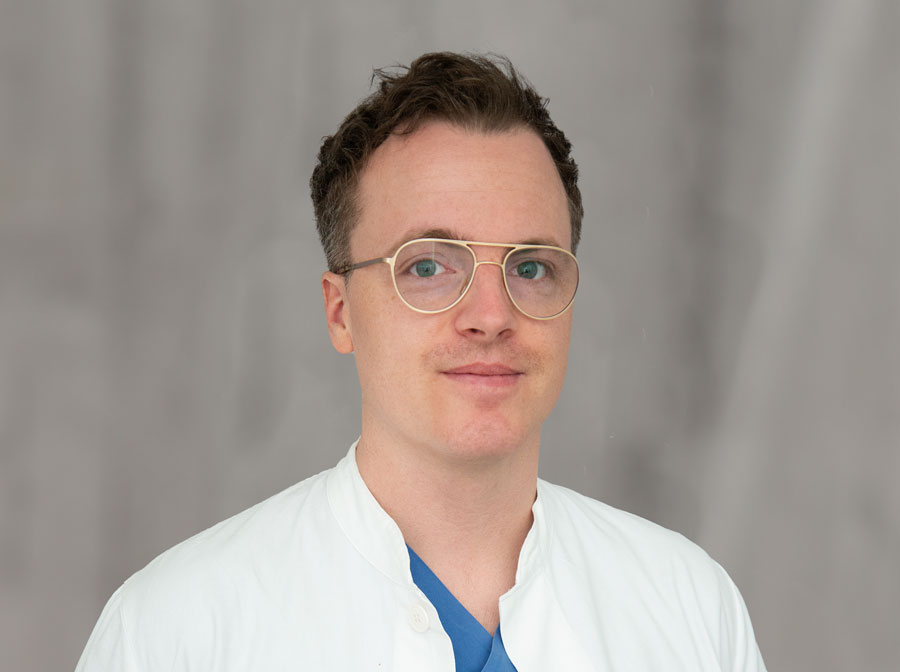 Dr. med. Daniel Gelfert, Ansprechpartner im Sprecherkreis der Assistenzärzte am Marienhospital Stuttgart