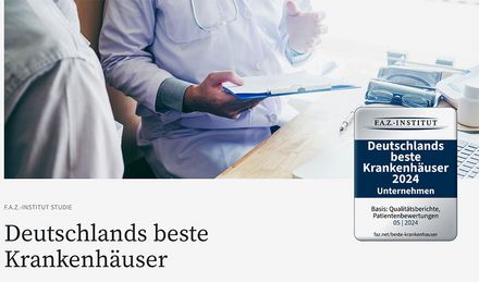 F.A.Z.-Institut Studie: Deutschlands beste Krankenhäuser 2024 (Quelle: faz.net)